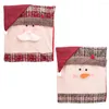 Chair Covers Santa Claus Slipcovers Dining Room Decor Back Kitchen Supplies Seat Cover Christmas Decoration