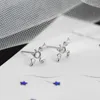 Stud -oorbellen mode prachtige kleurrijke trendylittle devil earring glanzend vleermuisoor voor vrouwen meisje sieraden