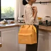 Bolsa de almoço feminina de grande capacidade, à prova d'água, isolada, de ombro, crossbody, para lancheira, piquenique, portátil, fresca, 2024 e5nm #