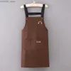 Avents de cozinha aventais moda moda cintura ajustável tira chef assando o avental lavável cozinheira a avental com cintura lenço de mão aventais para grelhar y240401