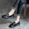 Chaussures décontractées mode femmes concepteur grande taille mocassins femmes appartements en cuir véritable dames chaussures à enfiler Zapatos Mujer