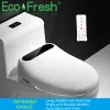 Ecofresh Smart Toilet Seat Seat Cover Electronic Bidet Couvre de siège sec propre chauffage WC Couvercle de siège de toilette intelligent siège enfant