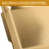 Dinnerware Sets Stainless Steel Square Plate Dinner Kitchen Plates Pasta 304 Salad Steak Metal Serving