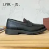 Sapatos Casuais Masculino Couro Lefou Estilo Britânico Preguiçoso Flat