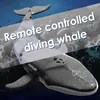 RC Water Spray Dive Whale Control Whale Whale Shark Toys Remote Wireless Control Croof Proof Higds First For Kids 240319