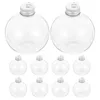 Vases 10 Pcs Christmas Spherical Bottle Nativity Decor Plastic Milk Bottles Juice Emf Pendant Portable The Pet Storage Coffee