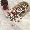 Parti dekorasyonu 600 adet 0.4 inç Noel pom poms mini zanaat pompom topları DIY ağaçları için kabarık