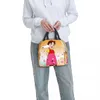 Anime Heidi Girl of the Alps Lunch Box Leakproof Cooler termiczne jedzenie izolowane Heidi Peter and Grandpa Lunch Bag For Women Kid O0od#