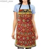 Grembiuli estetici da donna cucina grembiule originale ragazza impermeabile ragazza cantiera cameriera lavoro apron a prova di olio marocco vintage persia y240401xa6b