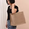 linen Bags Shop Bags Linen Bag Hand-painted Cott Sacks Jute Portable Imitati Sacks Laminated Bags Foldable Shop Bag U87E#