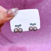 Stud Earrings MIGGA Luxury Cubic Zircon Paved Cherry For Women Platinum Plated Party Gift Jewelry