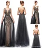 2019 sexy Luxury Beaded crystal Mermaid Evening Dresses yousef aljasmi detachable skirts 3D lace arabic Prom Formal Gowns prom dre3734030