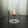 Candle Holders Set Of 3 Glass Holder For Wedding Centerpieces Clear Tealight Home Decor Decorative Candleholders