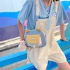 ドローストリング日本のかわいいミニメッセンジャーバッグ女性夏の性格ライト小さな正方形の肩のキャンバス