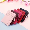 1pc kleine Frauen Brieftasche Credit Multi-Card-Halterpaket Fi PU Leder Reißverschluss Ultra-dünner Organisator Fall Student Coin Purse X13Z#