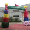 5mW x 4mH 16.4x13ft wholesale Inflatable Christmas Arch with Gift Box Archway Air Blower for Yard Shopping Mall Decoration