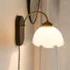 Vägglampa retro veckad amerikansk klassisk spricka medeltida vardagsrum sovrum ingång studie belysning dekoration