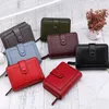 Femmes Fi Litchi Stria portefeuilles Luxury Brand Courte courte Purse Hasp Card Holder Lady Pu Leather Wallet With Zipper Coin Pocket R0HQ #