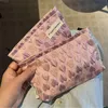 clutch Fi Sweet Three-dimensial Pink Love Cosmetic Bag Canvas Wing Bag Girl Travel Korean Versi MakeUp Storage Bags e1J9#