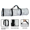Storage Bags Christmas Gift Pouch Waterproof Pvc Wrapping Paper Bag With Handle Zipper Closure Transparent Xmas Wrap