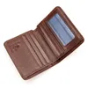 bison DENIM Genuine Leather Men's Wallets Slim Thin Soft Purse Card Holder Cowskin Best Gift For Men Quality Male Wallet 4429 v6LT#
