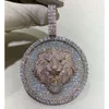 Fashion Hip Hop Pendant Bling Luxury Iced Out Moissanite Jewelry Sterling Silver Diamond Charm Custom Pendant Necklace