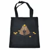 capybara shop bag shopper tote recycle bag bolsa cott grocery bag sac cabas sho cloth cabas K0yi#