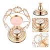 Candle Holders Crystal Holder Romantic Candlestick Tabletop Candleholder Sticks Decorate Iron Artistic Banquet