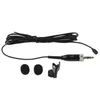 Microfones 1 Pcs Confortável Omnidirecional Lavalier Lapel Clip Mic 3.5mm Condensador para Sistema Sem Fio