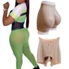 Natural Silicone Bum And Hips Padding Pants Shapewear Big Hips Pads Booty Enhancer Fake Ass For African Women Shapers 240323