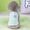 Hundebekleidung Frühling Sommer Welpe Kätzchen Hosenträger Blume für kleine mittelgroße Hunde Haustier T-Shirt Zubehör Weste Kostüm