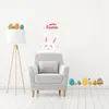 Muurstickers HAPPY PASEN Sticker PVC zelfklevend Kan Verwijderd worden Vensterglas Festival Decals Voor Home Decor J60