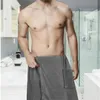 Uomo morbido asciugamano da bagno indossabile con accappatoi tascabili in palestra sauna ginnastica da bagno per le vacanze asciugamano da bagno tolla de playa