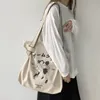 Bag na płótnie dla kobiet 2023 Projektantka torebka marka Lady's Shopper Japan Style retro carto anime druk dla dziewcząt torba na ramię M5HR#