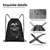 Mauvaises mains crâne cordon sac à dos femmes hommes gym sport sac à dos pliable Halen gothique squelette sac de formation sac X9It #