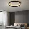Plafonniers Lampe LED ronde nordique InOut-Side pour chambre à coucher Loft Balcon Track Light Décor à la maison Lustre Luminaire intérieur