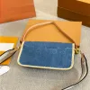 Diane Designer Femmes Sac à bandoulière Resort 24 Haute Qualité Denim Cuir Diane Baguette Sac sous les aisselles Toile Bandoulière Bandoulière Sac NDTS