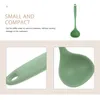 Cucchiai Mestolo da zuppa piccolo Cucchiaio da cucina in silicone (verde avocado) Posate da portata