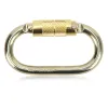 Accessories Carabiner Clip Twist Type Lock Door 40Cr Alloy Steel O Shaped Multifunctional High Strength Heavy Duty Carabiner for Climbing