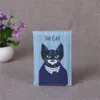 Carto Animal Cat Voyage Passeport Couverture Femmes Hommes Passeport Titulaire de la carte de crédit PU Cuir Busin Carte Passeport Portefeuille E7uV #