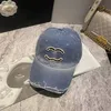 Designer Hat Ceines baseball cap embroidered denim men's women's sports and leisure versatile sun protection visor retro classic driver's hat