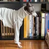 Dog Apparel Whippet Turtleneck Soft Biped Clothes Italian Greyhound Cotton Gray Pet
