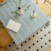 Table Cloth Sage green Tassel Tablecloth Cotton Linen Blending Heavy Dust-Proof Table Cover for Kitchen Dinning Tabletop Decoration Y240401