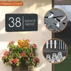 Customized Sign Outdoor House Numbers Plate Personalized House Number Plaque Modern Acrylic Laser Cut 3d Home Number 240325