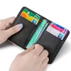 luxury Men Card Holder Leather Thin Mini Men's Wallet Small Pocket Purse Women Bank Credit Card Holder for Men Card Wallets 37iY#