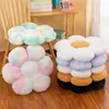 Housses de chaise, coussin de siège en forme de fleur, en forme de pétales, oreiller moelleux en peluche, protection des hanches, fesses de canapé Super douces