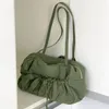 Torby na ramię torebki dla kobiet plisowane torba na tote duża pojemność Panie Podjeżdżalnia wielofunkcyjne torebki pod pachami sznurka