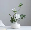 Vases Creative Style chinois haut de gamme bureau fleur ornements Zen plaine brûlé vase en céramique