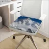 Almofada/travesseiro decorativo Sonw Mountain Cushion tapete de cadeira europeia tapete macia almofada almofada para o pátio de refeições Office Indoor Outdoor Garden Sofá Y240401