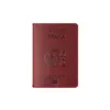 Titolare del passaporto spagnolo Portadocumenti Strato di pelle bovina Porta carte d'imbarco vintage Porta carte di credito Set in magazzino I7AC #
